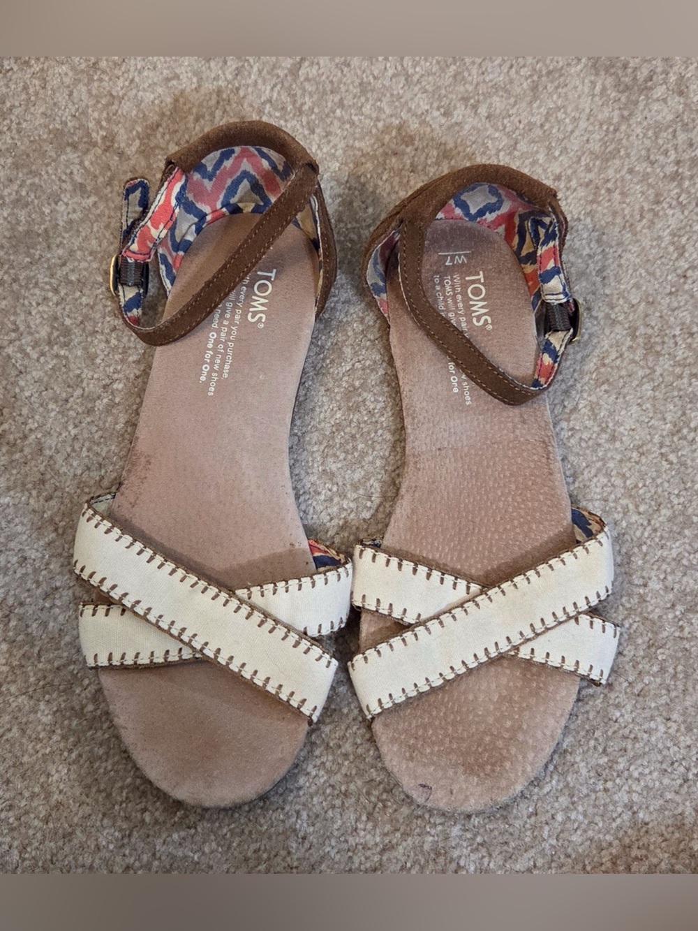 Women’s Toms Suede Back Sandals Size 7